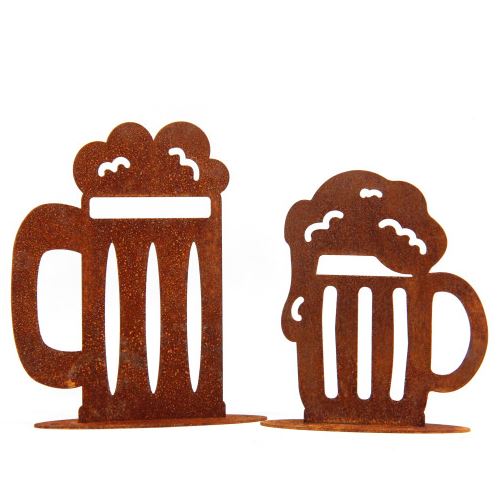 정원철제장식 받침형 [생맥주잔]