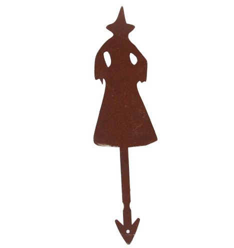 정원철제장식 화분픽 [허리잡은 마녀E]